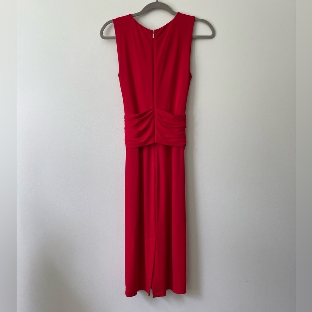 MaxMara Red Cocktail Midi Sheath Party Dress size 38 - Picture 5 of 10